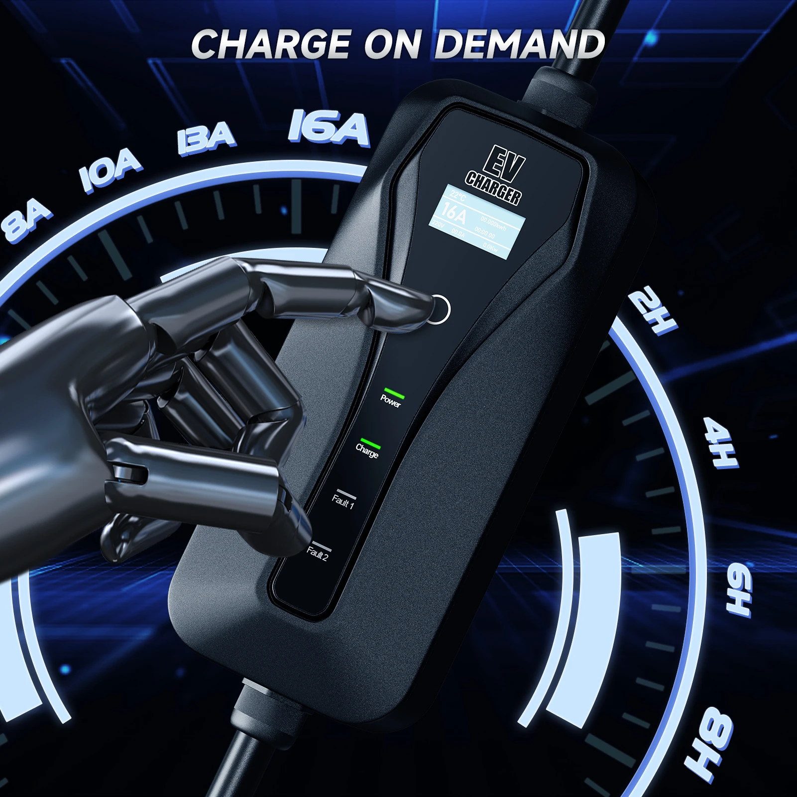 11KW 16A EV Charger Type 2 EVS - Type 2 Portable Ev Charger 11Kw Cee ulasan dan harga